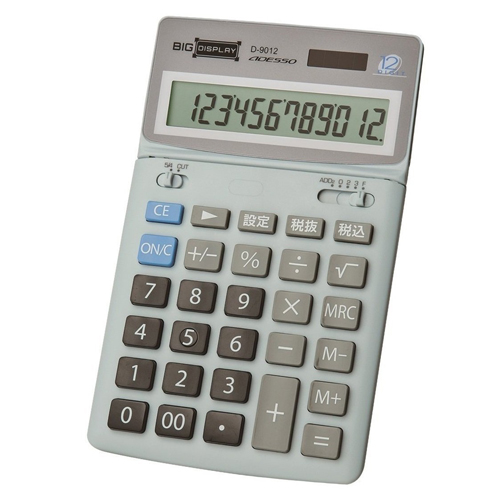 ビッグディスプレイ卓上電卓12桁税計算 | ADESSO