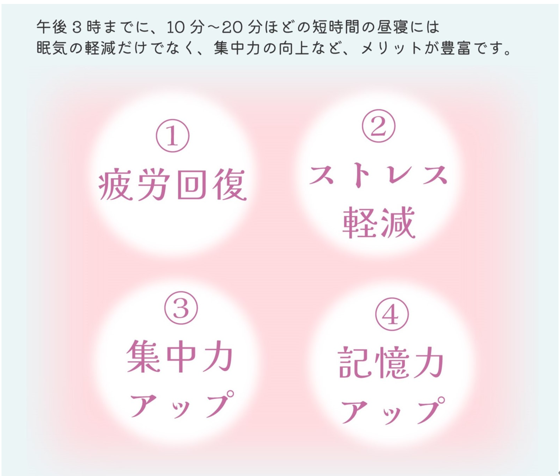 パワーナップの効果のご紹介